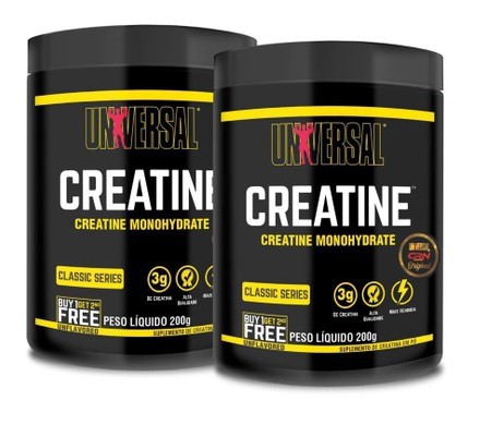 C. MONOHYDRATE 200 GR + 200 GR (COM SELO CR NUTRITION) - UNIVERSAL NUTRITION