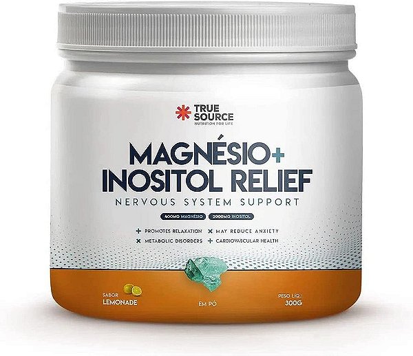 MAGNÉSIO + INOSITOL RELIEF 3.0 375 GRAMAS (MARACUJÁ) - TRUE SOURCE