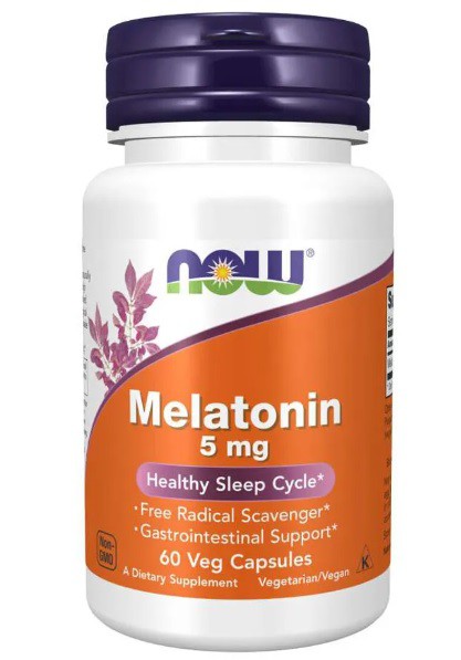 NOW FOODS - MELATONINA 5 MG 60 CÁPSULAS