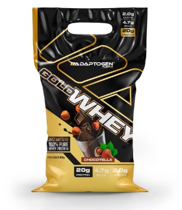 REFIL GOLD WHEY 900 GR DOCE DE LEITE  - ADAPTOGEN