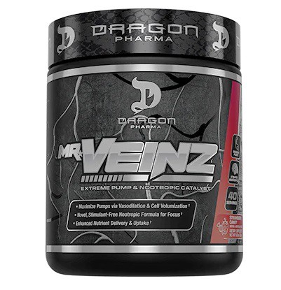 MR.VEINZ EXTREME PUMP (MORANGO) 256 GRAMAS – DRAGON PHARMA