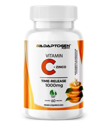 VITAMINA C + ZINCO 60 CÁPSULAS - ADAPTOGEN