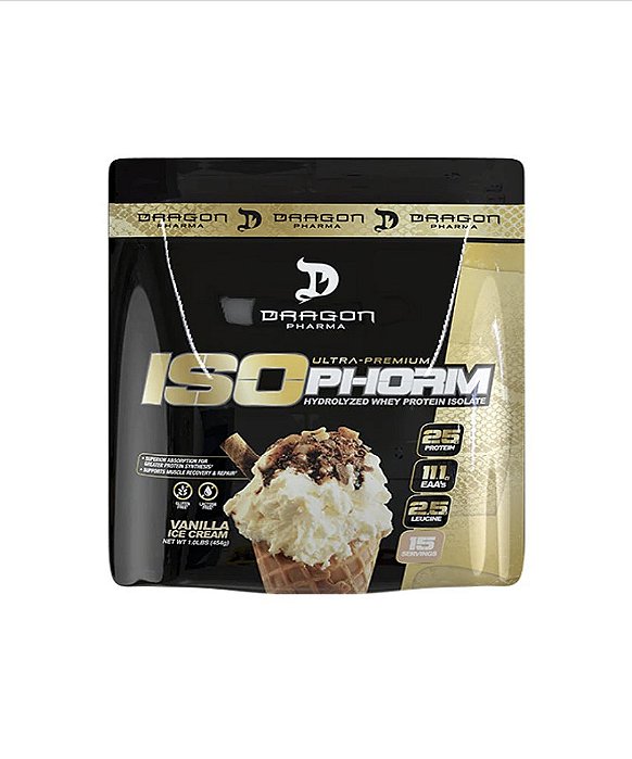 ISOPHORM WHEY PROTEIN BAUNILHA 15 DOSES - DRSGON PHARMA