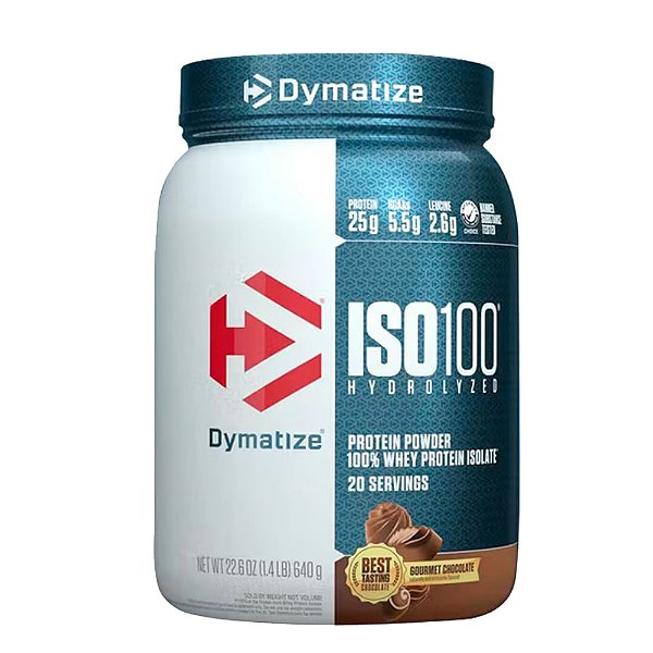ISO 100 WHEY ISOLADO HIDROLISADO 640 GR  (BROWNIE) - DYMATIZE NUTRITION