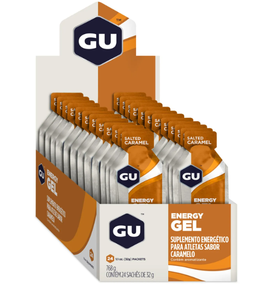 GU ENERGY GEL - SABOR CARAMELO - CAIXA COM 24 SACHES