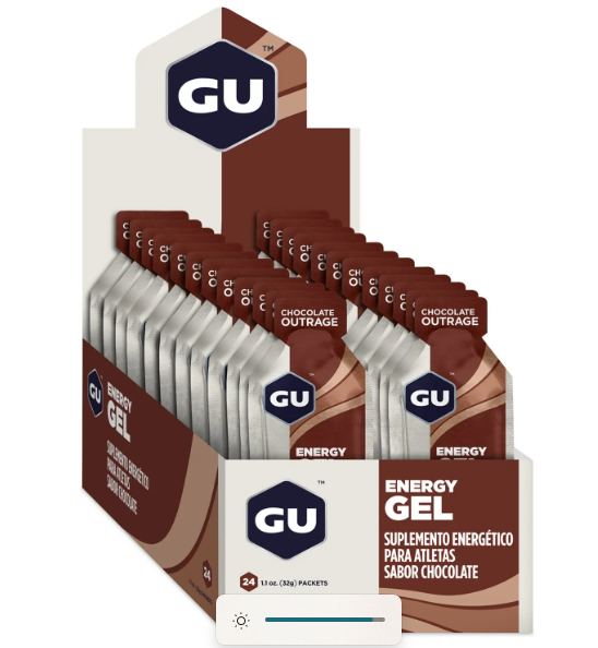 GU ENERGY GEL - CHOCOLATE BELGA - CAIXA COM 24 SACHES