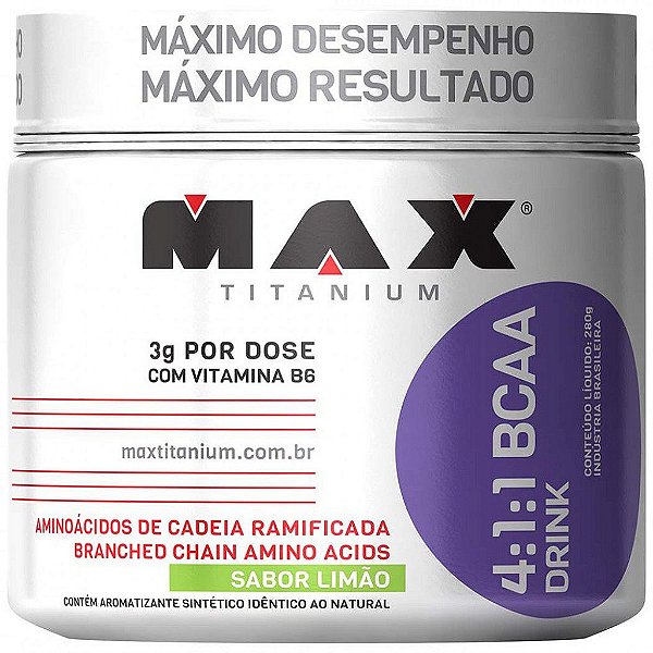 4:1:1 BCAA DRINK 280 GRAMAS - MAX TITANIUM