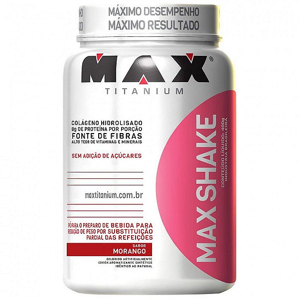 MAX SHAKE 400 GRAMAS - MAX TITANIUM