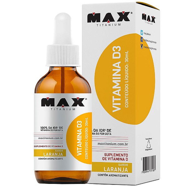 VITAMINA D3 30ML - MAX TITANIUM