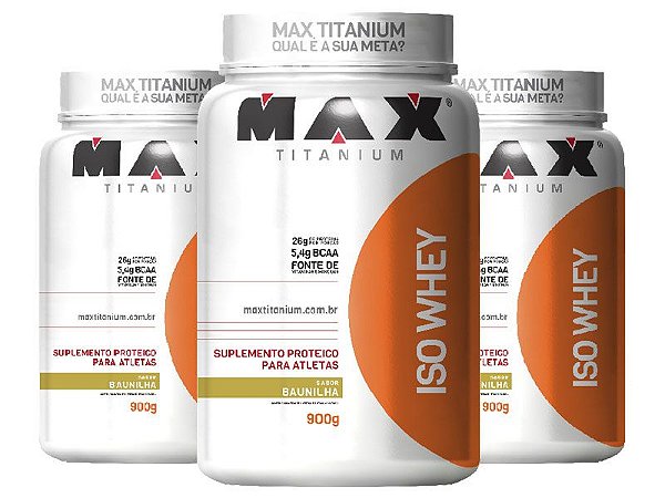 COMBO ISO WHEY 900 GR - MAX TITANIUM (12/2018)