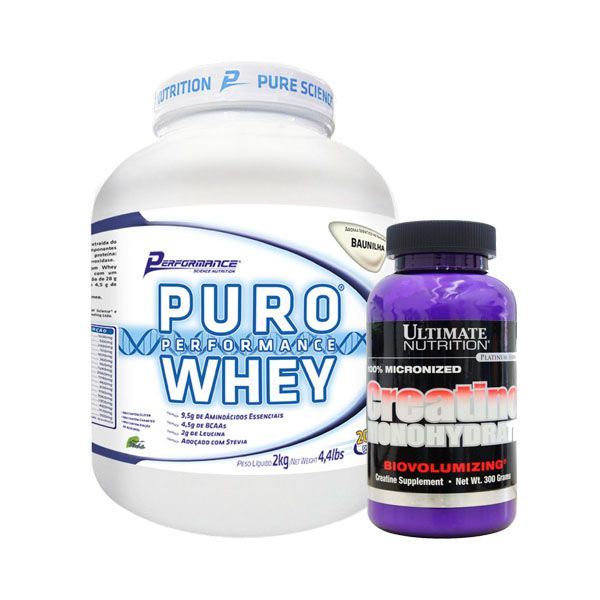 PURO WHEY 2KG + CREA ULTIMATE 300 GR