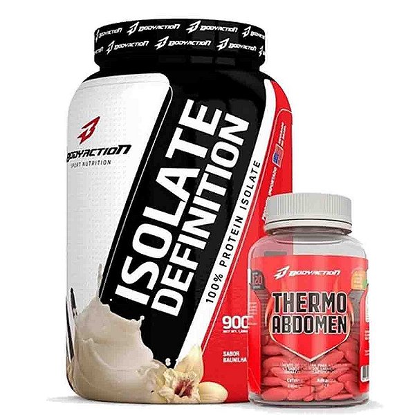ISOLATE DEFINITION 900 GR + THERMO ABDOMEN 60 CÁPSULAS - BODY ACTION