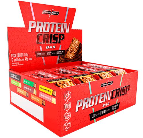 PROTEIN CRISP CAIXA 12 BARRAS - INTEGRAL MÉDICA
