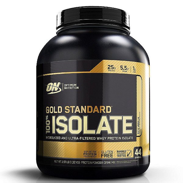 GOLD STANDARD 100% ISOLATE 1.36 KG - OPTIMUM NUTRITION (venc 11/2020)