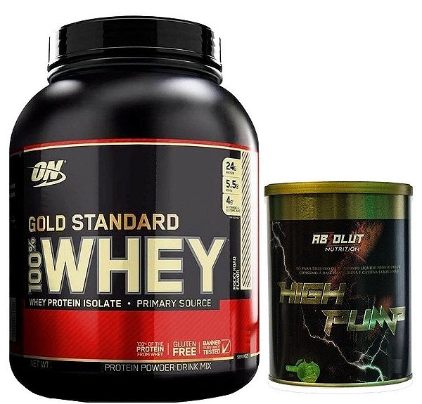 100% WHEY PROTEIN GOLD STANDARD 2.26 KG + BRINDE - OPTIMUM NUTRITION
