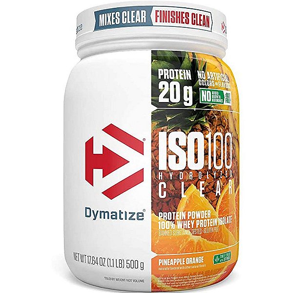 ISO 100 CLEAR (500 GR) - DYMATIZE NUTRITION (VENC 01/2021)