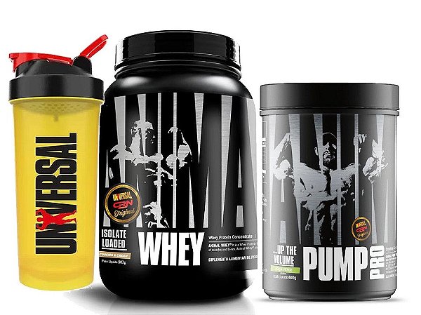 ANIMAL WHEY 907 GR + ANIMAL PUMP PRO 600 GR - UNIVERSAL NUTRITION (NACIONAL)