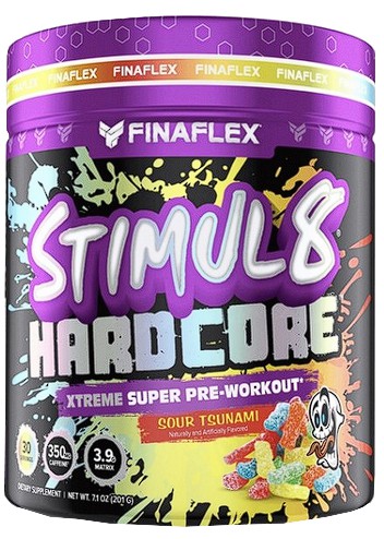 STIMUL8 HARDCORE FINAFLEX PRE TREINO 201 GR 30 DOSES IMPORTADO