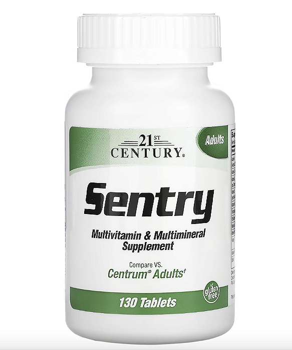 SENTRY MULTIVITAMINICO CENTRUM ADULTS 130 TABLETS - 21ST CENTURY (07/2025)