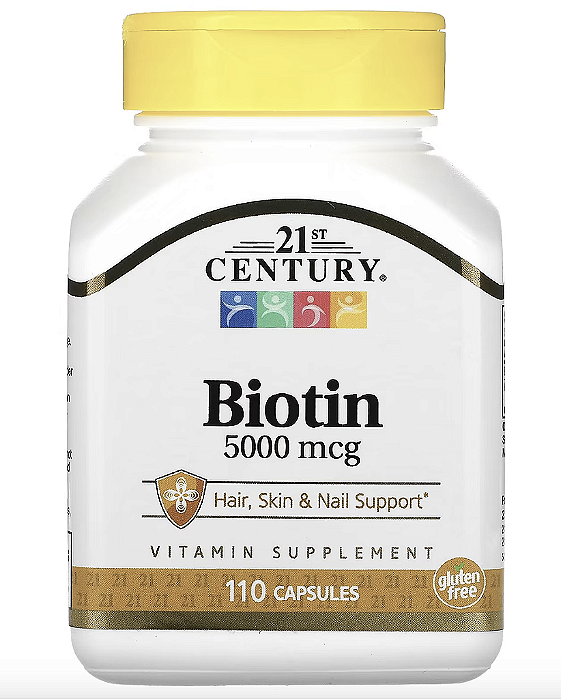 BIOTIN 5000 MCG 110 CAPSULAS - 21ST CENTURY