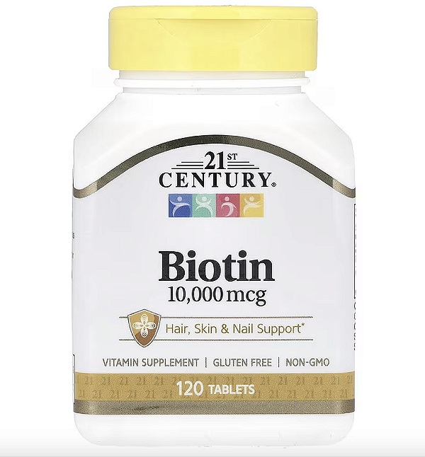 BIOTIN 10.000 MCG 120 CAPSULAS - 21ST CENTURY