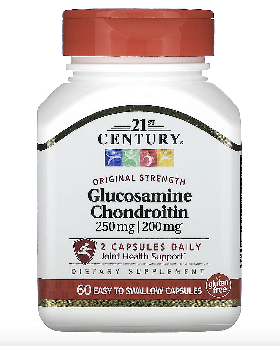 GLUCOSAMINE CHONDROITIN 250 MG 60 CAPS - 21ST CENTURY