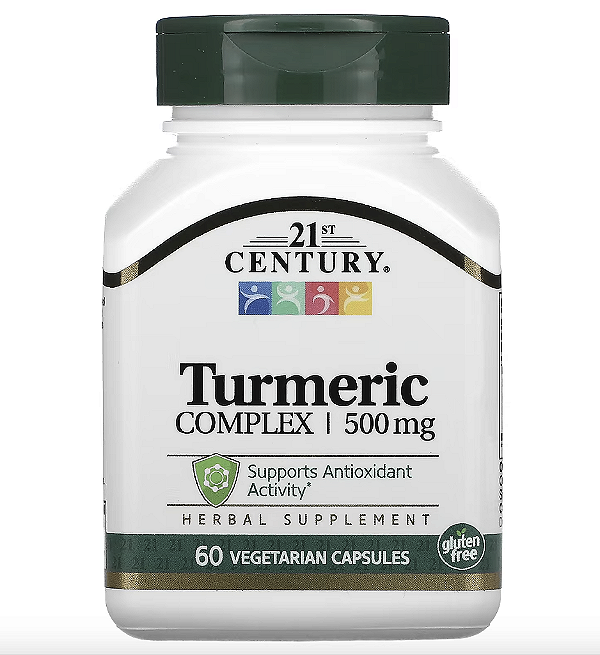 COMPLEXO DE CURCUMA 500 MG 60 CAPS VEG - 21ST CENTURY