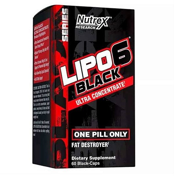 LIPO6| BLACK| UC EMB.NOVA (60 CÁPSULAS) - NUTREX