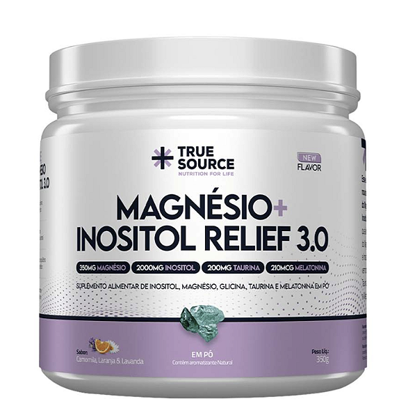 TRUE MAGNESIO + INOSITOL RELIEF 3.0 CAMOMILA E LAVANDA 350 GR - TRUE SOURCE