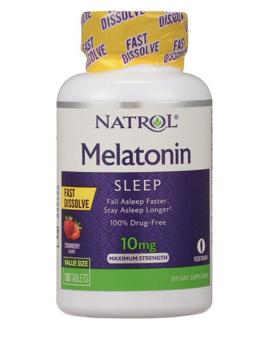 MELATONINA 10MG SLEEP FAST DISSOLVE 100 TABLETS - NATROL