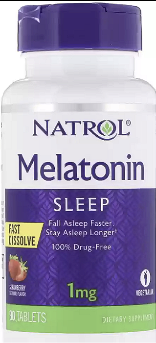 INDUTOR DE SONO... 1MG SLEEP FAST DISSOLVE 90 TABLETS - NATROL