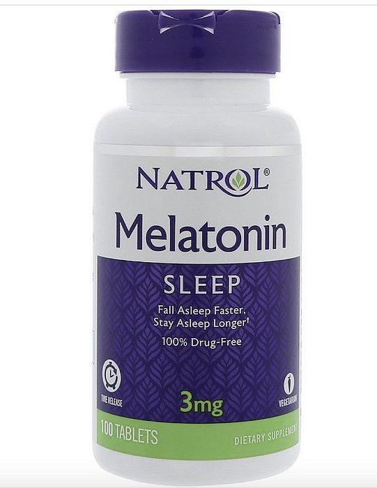 MELATONINA 3MG TIME RELEASE 100 TABLETS - NATROL