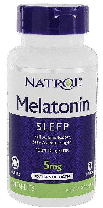 INDUTOR DE SONO... 5MG SLEEP TIME RELEASE 100 TABLETS - NATROL