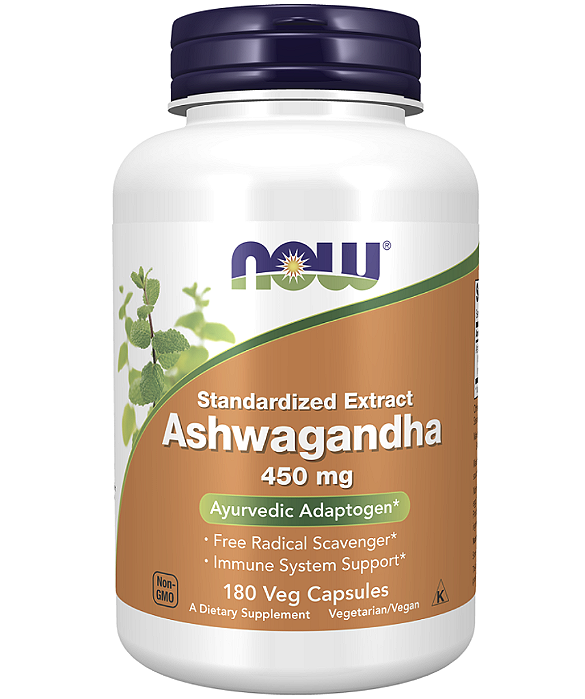 ASHWAGANDHA 450 MG 180 CAPS - NOW