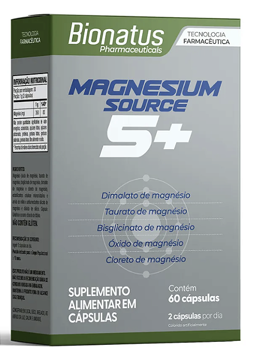 MAGNESIUM SOURCE 5+ 60CAPS - BIONATUS