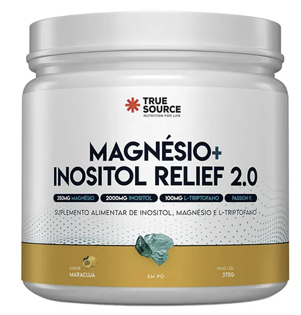 TRUE MAGNÉSIO + INOSITOL RELIEF 2.0 375 GRAMAS (MARACUJÁ) - TRUE SOURCE