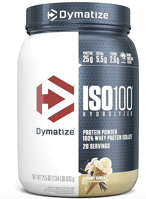 ISO 100 WHEY ISOLADO HIDROLISADO 610 GR (BAUNILHA) - DYMATIZE NUTRITION