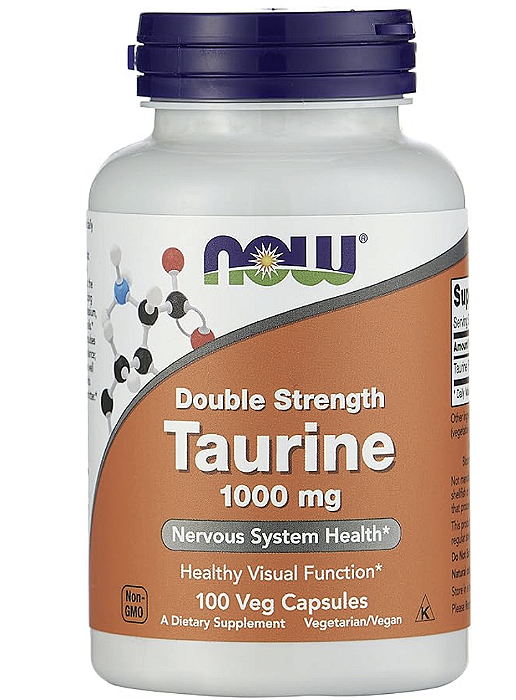 TAURINA 1000 MG 100 CAPS - NOW FOODS