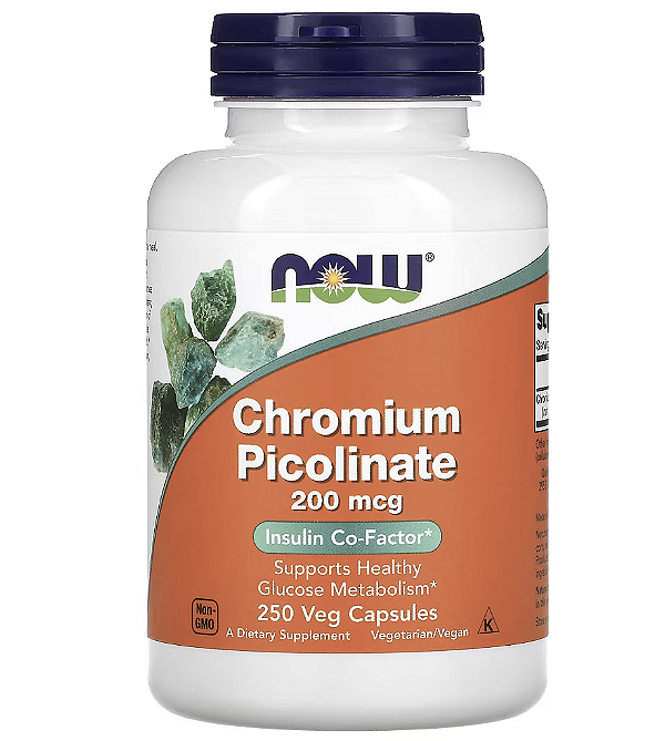 CHROMIUM PICOLINATE 200 MCG 250 VEG - NOW FOODS