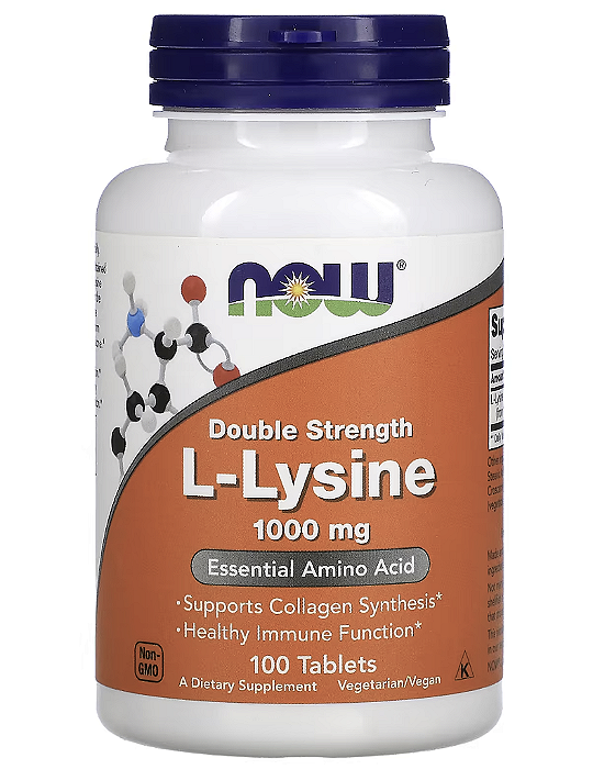 L-LYSINE 1000 MG 100 TABS - NOW FOODS