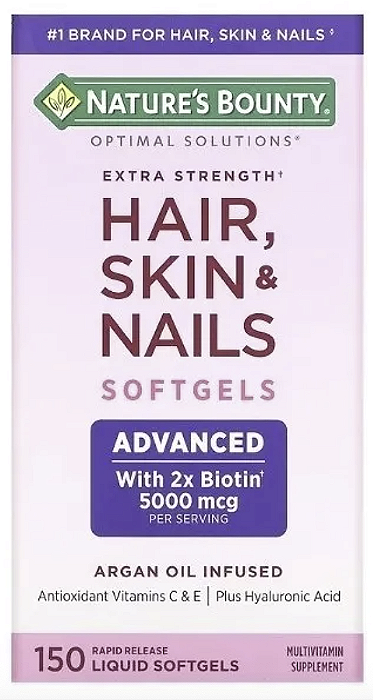 HAIR SKIN E NAILS 150 SOFTGELS - NATURES BOUNTY