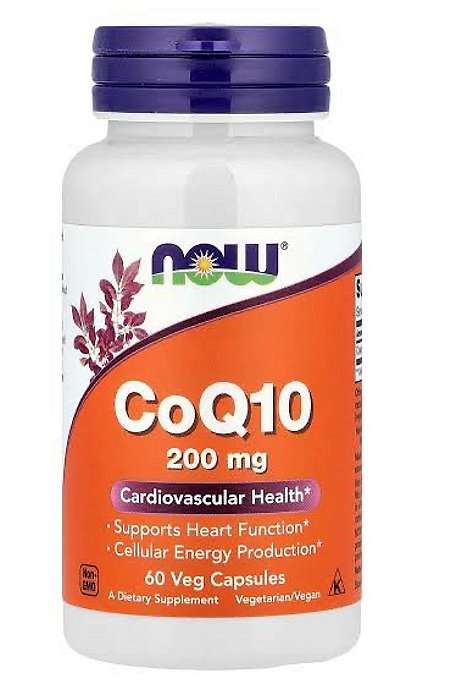 COQ10 200 MG 60 CAPS - NOW FOODS