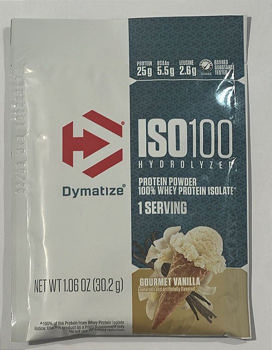 ISO 100 30.2 GR GOURMET VANILLA (MONODOSE) - DYMATIZE NUTRITION