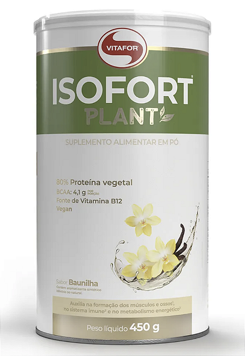 ISOFORT PLANT 450 GR BAUNILHA - VITAFOR