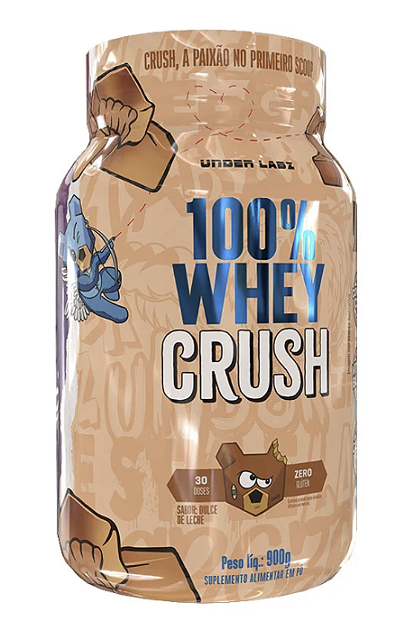 100% WHEY CRUSH 900 GR DOCE DE LEITE - UNDER LABZ
