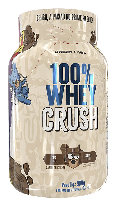100% WHEY CRUSH 900 GR  CHOCOLATE - UNDER LABZ
