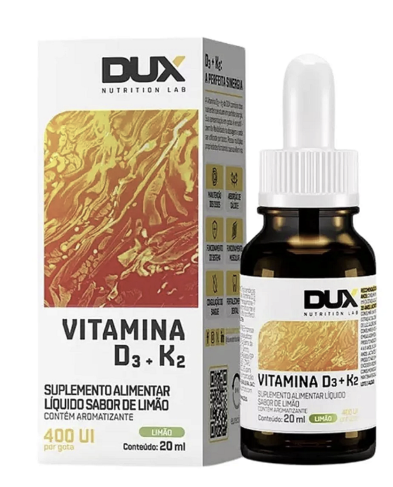 VITAMINA D3 + K2 20ML - DUX NUTRITION