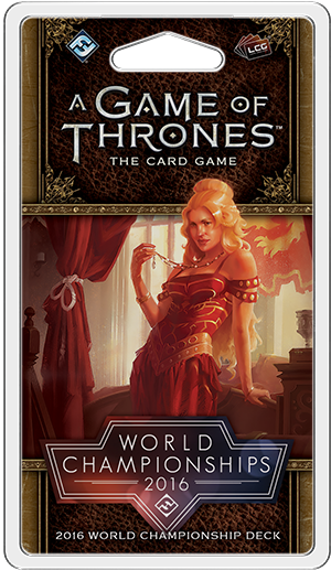 A Game of Thrones: The Card Game (Second Edition) - 2016 World Championship Deck