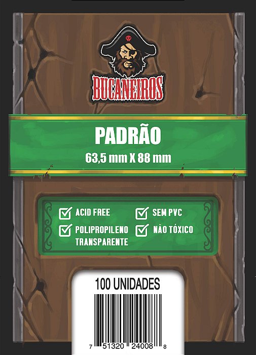 Sleeve Padrão (63,5 x 88) Bucaneiros