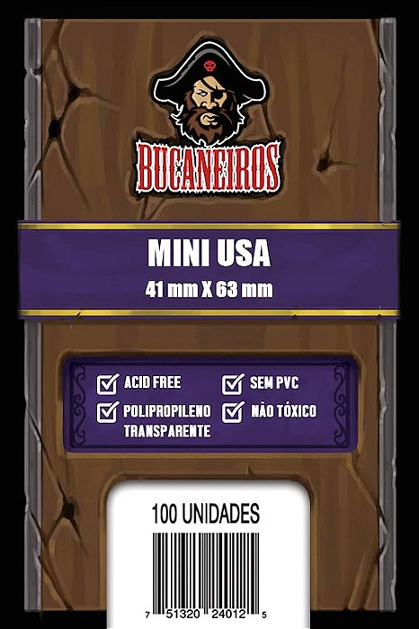 Sleeve Mini USA (41 x 63) Bucaneiros